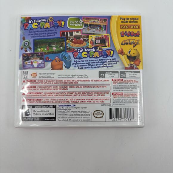 Pac-Man Party 3D Nintendo 3DS Electronic Digital Video Game Namco Entertainment - Picture 3 of 4